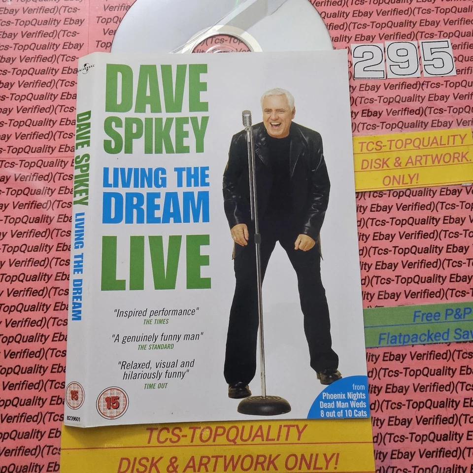 Dave Spikey: Living the Dream - Live DVD Disc And Art Work only Save £s Eco - Image 1 of 1