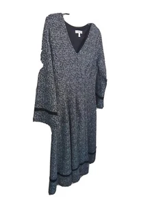 AUTÉNTICO "ROBBIE BEE" MUJER NEGRO. & DISEÑADO TWEED BLANCO Y COCODRILO NEGRO. VESTIDO S - Imagen 1 de 6