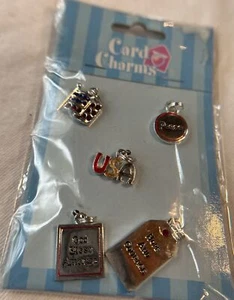5 Patriotic Charms: Flag, Peace, USA, God Bless America, Hope And Courage - Picture 1 of 5