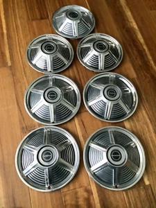 64.5 65 66 FORD MUSTANG 3 ea. 13" & 4 ea. 14” HUBCAPS SET OF C4ZA-1130-F Runners - Picture 1 of 3