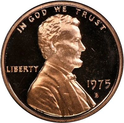 1975-S Proof Lincoln Memorial Cent 1C - Image 1 of 2