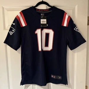 New England Patriots Mac Jones Kinder Trikot Blau XL Drake Maye Neu NFL - Bild 1 von 8