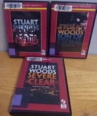 Stuart Woods MP3-CD Audiobooks S Barrington Severe Clear Son Of Stone D C Dead - Image 1 of 4