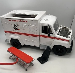 WWE WREKKIN Slambulance Breakaway Ambulance + Stretcher missing a few pieces - Picture 1 of 8