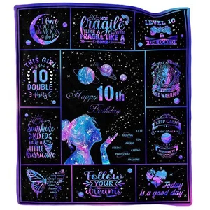 10 Year Old Girl Birthday Gifts Blanket Gifts for 10 Year Old Girl 10 Year Ol... - Picture 1 of 6