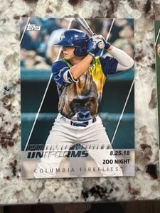 2019 TOPPS MiLB PRO DEBUT PROMO NIGHT UNIFORMS CARD COLUMBIA FIREFLIES #PN-ZON - Picture 1 of 1