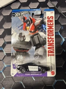🔥Hot Wheels 2024 Transformers Ford Mustang GT Barricade 3/5 Police HARD TO FIND - Picture 1 of 3