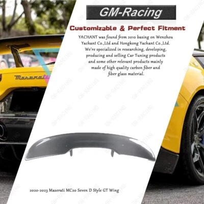 Alerón Dry Carbon MC20 Seven D Style GT para Maserati 2020-2023 Foto 1 de 4