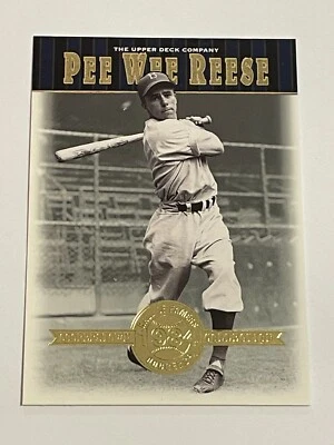 2001 Upper Deck Hall of Famers Baseball #15 - Pee Wee Reese - Brooklyn Dodgers - Image 1 of 2