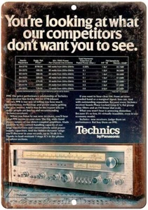 Technics by Panasonic Receiver Ad Vintage Reproduction Metal Sign D112 - Picture 1 of 2