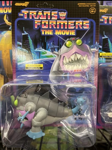 SHARKTICON Transformers The Movie G1 Super7 Reaction 3.75’’ Figure Wave 6 Cover