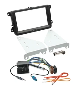 Doppel-DIN Autoradio Einbausatz Radioblende Adapter für VW T5 Transporter ab2009 - Bild 1 von 4