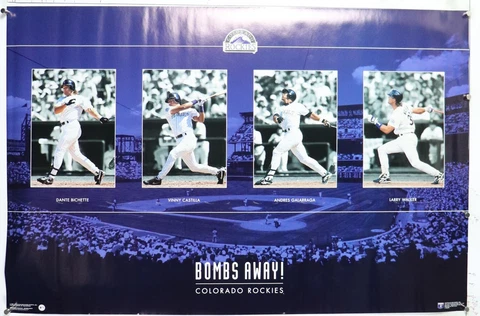 Colorado Rockies bombs away! vintage poster 35.50" x 23.25" NOS (b469) Cover