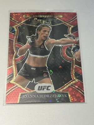 2021 Select UFC Prizms Red Disco #45 Joanna Jedrzejczyk #/199 (B) - Image 1 of 2