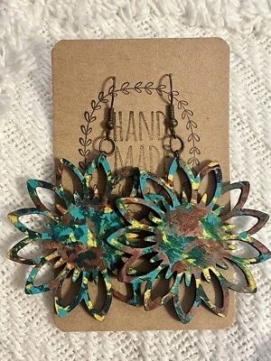 Pendientes Ráfaga Color Girasol NUEVO Foto 1 de 4