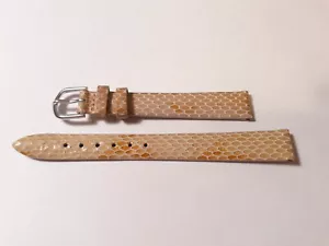 Correa para reloj 8, 10 y 12 mm (a elegir) piel serpiente hebilla acero - Imagen 1 de 4