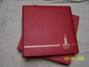Russia USSR Olympic games Moscow 1980 stamp collection in album binder slipcase - Picture 1 of 24