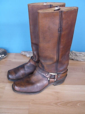 Autêntico 60's Vintage Botas Frye Harness EUA WMS 8B - Imagem 1 de 4