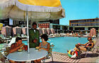 Postcard Sands Motel, Chicago, Il, Pool & Cabana's, Circa 1960'S, Unposted