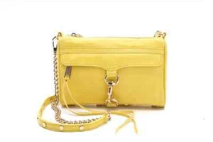 NWT Rebecca Minkoff Mini Mac Clutch ( Canary Color) - MSRP $195.00 - Picture 1 of 3