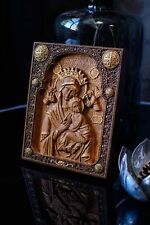 Blessed Our Lady of Perpetual Help WOOD CARVED CHRISTIAN ICON WALL HANGING