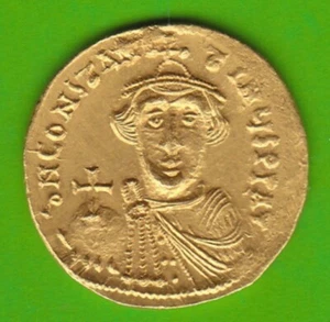GOLD Byzantium Solidus 641-668 Constans II better than vz great preserved nswleipzig - Picture 1 of 2