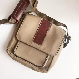 Bandolera Tilley Endurables The Town Bag de cuero de lona - Imagen 1 de 6