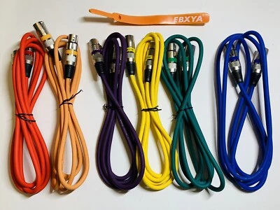EBXYA 1/4" Microphone Mic Stereo Cable - 6 Colors 6ft - TRS to XLR Male Balanced - Image 1 of 4