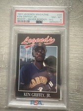 1991 Legends Magazine Ken Griffey Jr. Insert - Silver Border - H/C PSA 8
