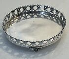 Early 20 C -Portuguese .833 Silver 3 Footed Salver / Tray  4” D x 1’ H  - 78 gr