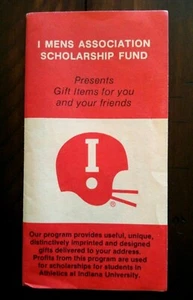 INDIANA UNIVERSITY HOOSIERS FOOTBALL ' I-MENS ' GIFT PAMPHLET FORM 1971 - RARE! - Picture 1 of 4