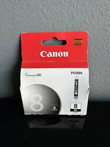 NEW Genuine Canon Pixma Printer Cartridge Black CLI-8BK ChromaLife 100 SEALED - Picture 1 of 3