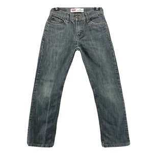 Levis 514 Pants Boys 14 Blue Jeans Denim Slim Straight Pockets Teens Youth 27x26 - Picture 1 of 11