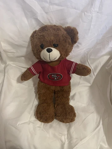 Forever 49ers Stuffed Brown Teddy Bear San Francisco NFL Football Plush Stuffed Cover