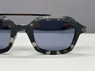 Gafas de sol Ic Berlin para hombre gris espejo grandes rectangulares Graham precio original: 499 € Foto 1 de 4