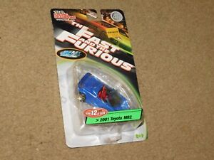 The Fast and The Furious Racing Champions 2001 TOYOTA MR2 series 12 1:64 BLUE