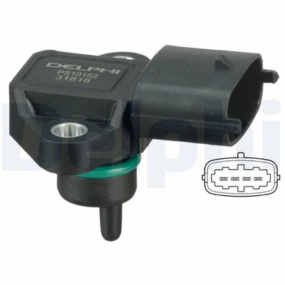 Sensor Saugrohrdruck DELPHI PS10152 für KIA HYUNDAI GENESIS ACCENT SPORTAGE JA 2 - Bild 1 von 4