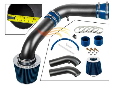 BCP RW синий 2002-2008 Dodge Ram 1500 пикап 3,7 л/4,7 л Ram воздухозаборник набор + фильтр - Изображение 1 из 4