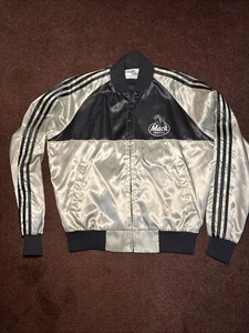 Mack Trucks Satin Bomber Jacket Medium Chalk Line 3-Stripe Made In USA - Bild 1 von 15