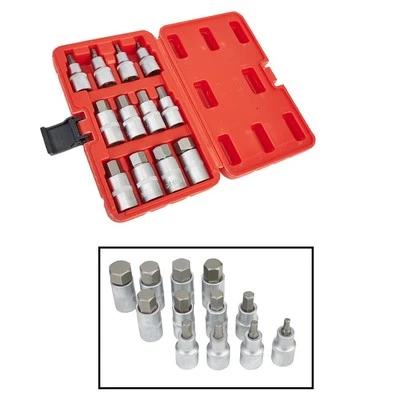 1 2 Inch Drive DIY Parts Socket Bit Set Steel H5-H22 Hand Working Tools - Image 1 of 4