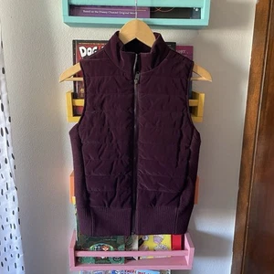Athleta NWT SPICED CABERNET HANOVER HYBRID VEST Size XXS - Picture 1 of 8