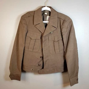 US Army OD WW2 Green Wool Field Jacket Size 36R 1944 Vintage - Picture 1 of 15