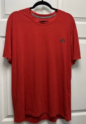 ADIDAS Climalite T-Shirt Active Wear Short Sleeved, Red| Men’s Size 2XL - Image 1 of 4