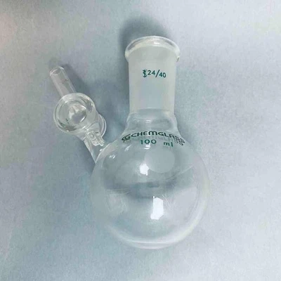 Chemglass Schlenk Airfree Reaction Flask 100 ml with 24/40 Joint - Image 1 of 4