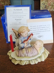 Hummel Lullaby Porcelain Figurine Angel and Baby TMK 8 Limited Edition in Box - Picture 1 of 8