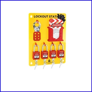 Visibly Vibrant Lockout Tagout Solution - Complete with Acrylic Board & Lock Set - Bild 1 von 11