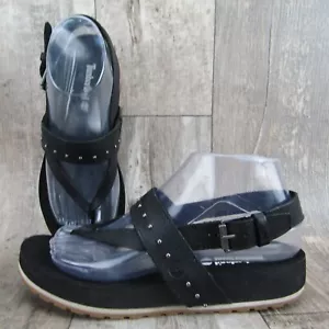 Timberland Malibu Waves Thong Sandals Black Womens size 7 Slingback Buckle - Picture 1 of 11