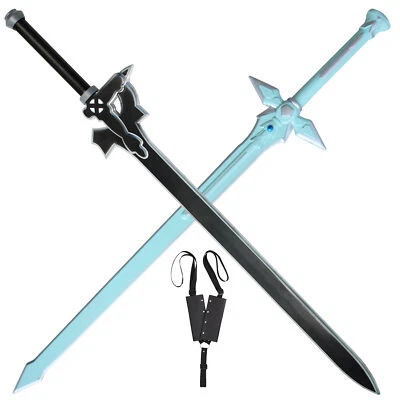 2 peças tamanho completo SAO Kirito Elucidator Sword Art Online Dark Repulser Asuna +Bainha - Imagem 1 de 4