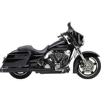 Cobra 黑色 4.5 英寸 Neighbor Hater 消声器 适用于 Street Glide CVO 10-16 — 第 1/4 张图片
