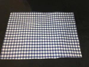 Pottery Barn Kids Check Pillow Case Chambray Blue White Gingham Cottage - Picture 1 of 9